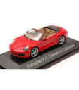 【送料無料】ホビー 模型車 車 レーシングカー ポルシェカレラカブリオレッドporsche 911 carrera 4 cabrio red 143