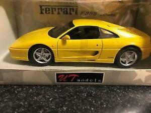 【送料無料】ホビー　模型車　車　レーシングカー モデルフェラーリ118 ut models ferrari f355 berlinetta ht red, yellow