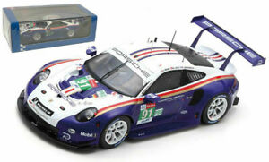 【送料無料】ホビー　模型車　車　レーシングカー スパークポルシェルマンリーツspark s7032 porsche 911 rsr n91 2eme lmgte pro 24h le mans 2018 lietz 143