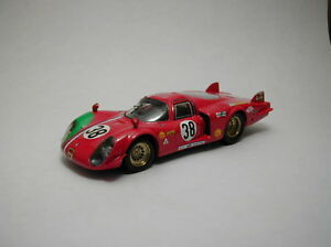【送料無料】ホビー　模型車　車　レーシングカー アルファロメオ＃モデルモデルalfa romeo 332 38 32th lm 1969 gosselin bourgoigne 143 model best models