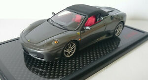 【送料無料】ホビー 模型車 車 レーシングカー フェラーリスパイダーダークシルバーレッドラインferrari f430 spider closed 20042009 dark silverredline 143