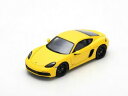 【送料無料】ホビー 模型車 車 レーシングカー スパークモデルポルシェケイマンspark model 143 s7618 porsche 718 cayman gts 2018 yellow