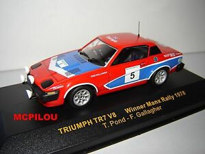 【送料無料】ホビー　模型車　車　レーシングカー ネットワークマンラリーixo rac057 triumph tr7 v8 n5 winner manx rally 1978 au 143
