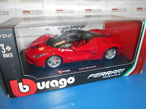【送料無料】ホビー　模型車　車　レーシングカー フェラーリレッドbbu1826001 by bburago ferrari laferrari red 124