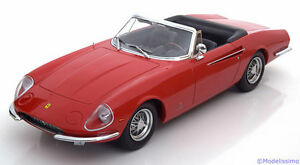 【送料無料】ホビー　模型車　車　レーシングカー スケールモデルフェラーリカリフォルニアレッドkk scale models 180051r ferrari 365 california 1966 rouge 118