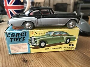 【送料無料】ホビー　模型車　車　レーシングカー コーギーベントレーコンチネンタルスポーツcorgi toys 224 bentley continental sport par hj mulliner