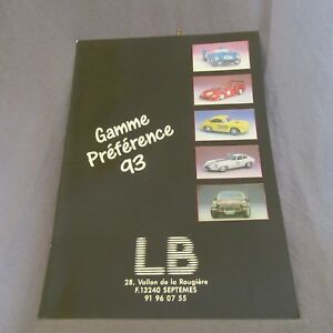 ホビー　模型車　車　レーシングカー ポンドモデルカタログページ961e lb 1993 catalogue maquettes 4 pages