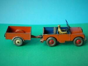 【送料無料】ホビー　模型車　車　レーシングカー オレンジビンテージランドローバートレーラーdinky toys meccano vintage orange land rover 27d remorque 27m 340 amp; 341