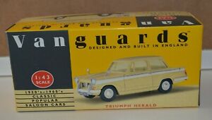 【送料無料】ホビー　模型車　車　レーシングカー vanguard 143 triumph herald en jaune