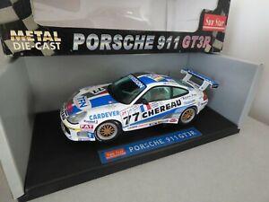 【送料無料】ホビー　模型車　車　レーシングカー ポルシェグアテマラルマンサンスターporsche 911 gt3r n77 larbre chereau 24h le mans 2000 sunstar 118