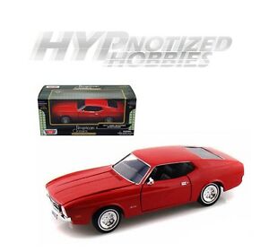 【送料無料】ホビー 模型車 車 レーシングカー エンジンフォードムスタングmoteur max 124 1971 ford mustang sportsroof moule rouge 73327