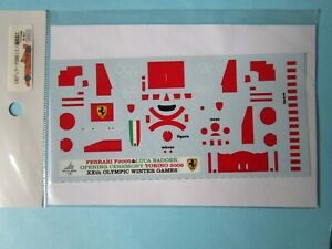 【送料無料】ホビー　模型車　車　レーシングカー デカールコレクションフェラーリバドエルトリノdecal museum collection ferrari f2005 badoer ceremonie ouverture jo turin 2006