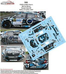 ̵ۥۥӡϷ֡֡졼󥰥 ǥ륷女եӥեʥǥ꡼ƥdecals 143 ref 1880 skoda fabia r5 fernandes rallye dantibes 2019