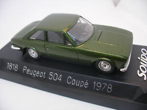 【送料無料】ホビー　模型車　車　レーシングカー フランスプジョーグリーンカットancienne voiture 143 solido france 1818 peugeot 504 coupe vert 1978