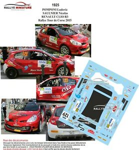 ̵ۥۥӡϷ֡֡졼󥰥 ǥΡꥪġɥ륹꡼꡼decals 143 ref 1925 renault clio r3 pomponi tour de corse 2015 rallye wrc rally