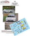 【送料無料】ホビー 模型車 車 レーシングカー デカールプジョーマキシラリーソロモンジュラdecals 143 ref 1523 peugeot 306 maxi salomon rallye criterium jurassien 2013