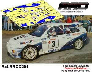 ホビー　模型車　車　レーシングカー デカールcフォードエスコートコスワースラリーコルシカdecalcalca 143; ford escort cosworth; delecourgrataloup; rally tdcorse 1993