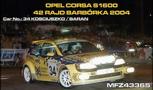 【送料無料】ホビー　模型車　車　レーシングカー デカールオペルコルサ＃コジオスコラリーdecals 143 opel corsa s1600 34 kosciuszko rallye barborka 2004 d43365