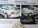 【送料無料】ホビー 模型車 車 レーシングカー デカールフォードコスワースエスコートラリーモンテカルロdecal 1 43 ford escort coswor...