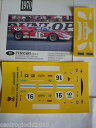 【送料無料】ホビー 模型車 車 レーシングカー デカールキットフェラーリルマンスクーデリアdecals kit 143 ferrari 512s le mans 1970 scuderia filippinetti(3)