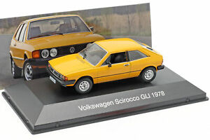 【送料無料】ホビー　模型車　車　レーシングカー フォルクスワーゲンフォルクスワーゲンシロッコイエローvolkswagen vw scirocco gli annee 1978 jaune 143 altaya