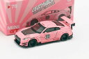 【送料無料】ホビー　模型車　車　レーシングカー rタイプピンクブタスケールlbworks nissan gtr r35 type 2 lhd rose pig 164 echelle reelle