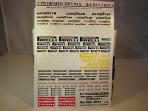 【送料無料】ホビー 模型車 車 レーシングカー デカールロゴタイヤパーツコロラドdecals 118 differents logos pneumatiques part 1 colorado 1819