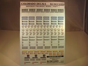 【送料無料】ホビー 模型車 車 レーシングカー デカールロゴタイヤパーツコロラドdecals 124 differents logos pneumatiques part 1 colorado 2424