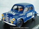 【送料無料】ホビー 模型車 車 レーシングカー ルノーミッレミリアドアセダンバージョンサイズモデル1954 renault 4cv mille miglia 143 taille modele de voiture 4 portes saloon version r 014 x {}(3)