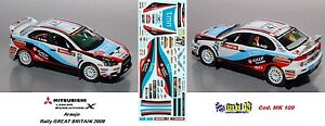 ホビー　模型車　車　レーシングカー アラウージョラリーグレートブリテンmitsubishi evo x araujo rally great britain 2009