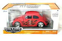 【送料無料】ホビー 模型車 車 レーシングカー フォルクスワーゲンビートルjada 124 1959 volkswagen beetle rouge 91697...