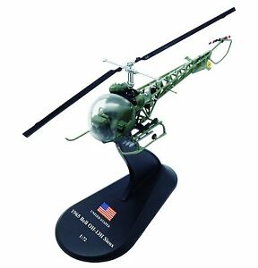 【送料無料】ホビー 模型車 車 レーシングカー ベルオスーダイカストヘリコプターモデルbell oh13 sioux diecast 172 helicopter model amercom hy31