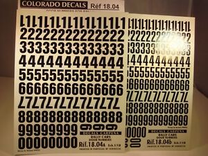 ホビー　模型車　車　レーシングカー デカールドアブラックラリーコロラドdecals 118 numeros portes rallye noirs colorado 1804