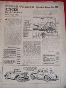 【送料無料】ホビー 模型車 車 レーシングカー モータートレーダーサービスデータロードスターシリーズmotor trader service data singer sm roadster 4ad serie 195354