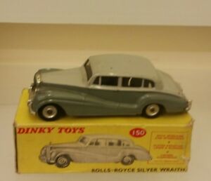 ホビー　模型車　車　レーシングカー ロールスロイスシルバーdinky 150 rolls royce silver wraith