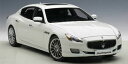 【送料無料】ホビー 模型車 車 レーシングカー マセラティマセラティクアトロポルテホワイトmaserati quattroporte gts 2015 white 118 autoart 75808