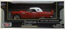 【送料無料】ホビー 模型車 車 レーシングカー フォードサンダーバード1956 ford thunderbird rouge blancred white motormax 124