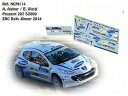 【送料無料】ホビー 模型車 車 レーシングカー デカールプジョー#アイグナーラリーadecals 143 peugeot 207 s2000 2 aigner rallye erc janner 2014 ncm114(3)