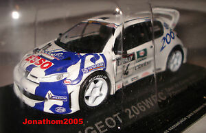 ホビー　模型車　車　レーシングカー プジョー＃ツールドコルスフランソワデルクールpeugeot 206 wrc 14 tour de corse 1999 delecour grataloup au 143