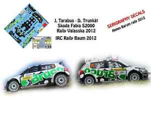 【送料無料】ホビー　模型車　車　レーシングカー デカールシュコダファビア＃ラリーdecals 143 skoda fabia s2000 11 tarabus rallye du barum 2012 ncm052b