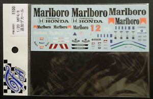 ホビー　模型車　車　レーシングカー デカールマクラーレンdecals fartefice fm0081 120 mclaren mp46 1991