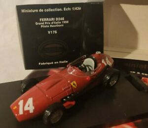【送料無料】ホビー　模型車　車　レーシングカー グランプリイタリアホーソンフェラーリferrari d246 gp italie 1958 hawthorn n14 v176 143 brumm