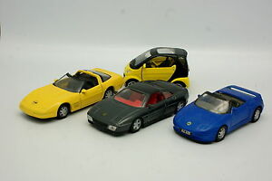 【送料無料】ホビー　模型車　車　レーシングカー フェラーリロータススマートコルベットバッチdivers friction 136 lot de 4 ferrari lotus smart corvette