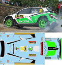 【送料無料】ホビー 模型車 車 レーシングカー シュコダファビアラリーデカールskoda fabia r5 lappi adac rally 2016 deca...