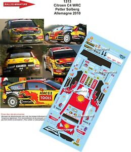 【送料無料】ホビー 模型車 車 レーシングカー デカールシトロエンソルベルグラリードイツdecals 124 ref 1313 citroen c4 wrc solberg rallye allemagne deutschland 2010