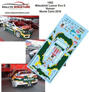 ̵ۥۥӡϷ֡֡졼󥰥 ǥ󥵡ƥ꡼꡼decal 124 ref 1483 mitsubishi lancer vossen rallye monte carlo 2016 wrc rally