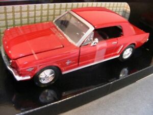 【送料無料】ホビー 模型車 車 レーシングカー マックスエンジンフォードマスタングレッド124 moteur max ford mustang 12 1964 rouge 73273