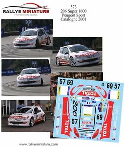 【送料無料】ホビー　模型車　車　レーシングカー デカールプジョーロバートラリースペインカタロニア..