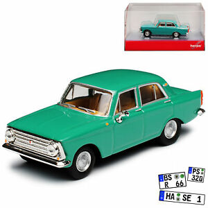 【送料無料】ホビー　模型車　車　レーシングカー リムジングリーンターコイズドイツモデルmoskvitch 408 412 limousine turquoise vert rda 19641975 h0 187 herpa model au