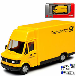 【送料無料】ホビー　模型車　車　レーシングカー メルセデスベンツドイツポストモデルmercedesbenz t1 207d transporter deutsche poste 19771995 h0 187 herpa modele